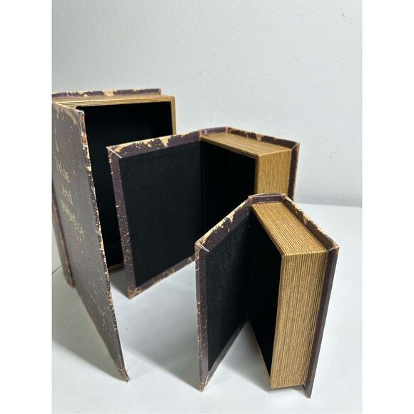 Lot of 3 Rare Vintage Antique Style Faux Safe Secret Book Pride and Prejudice - Picture 8 of 13